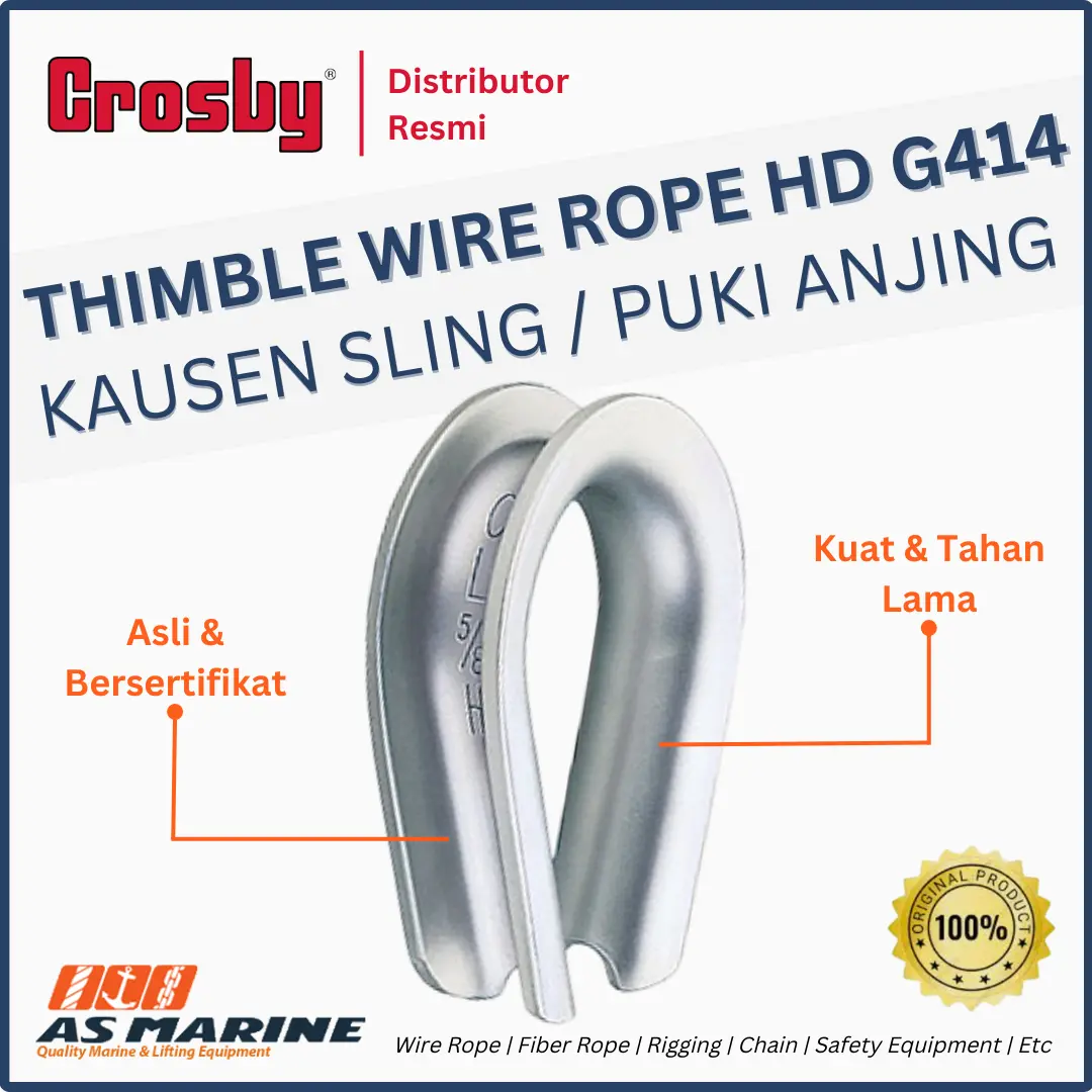thimble wire rope hd crosby g414